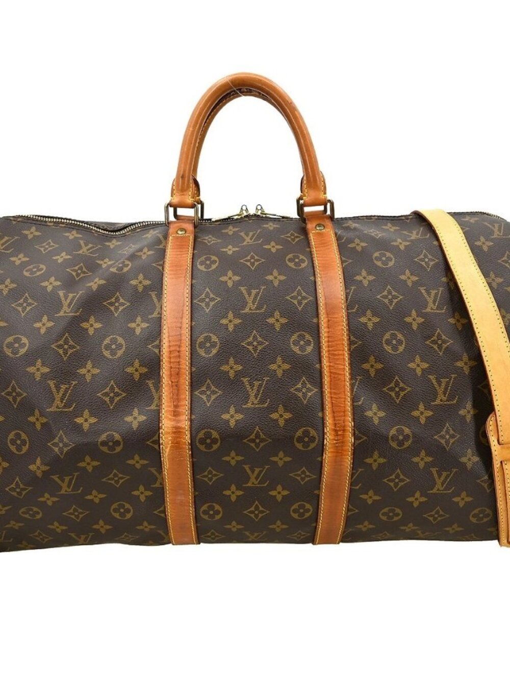 LOUIS VUITTON KEEPALL BANDOULIERE 55 TRAVEL BAG - Picture 1 of 13